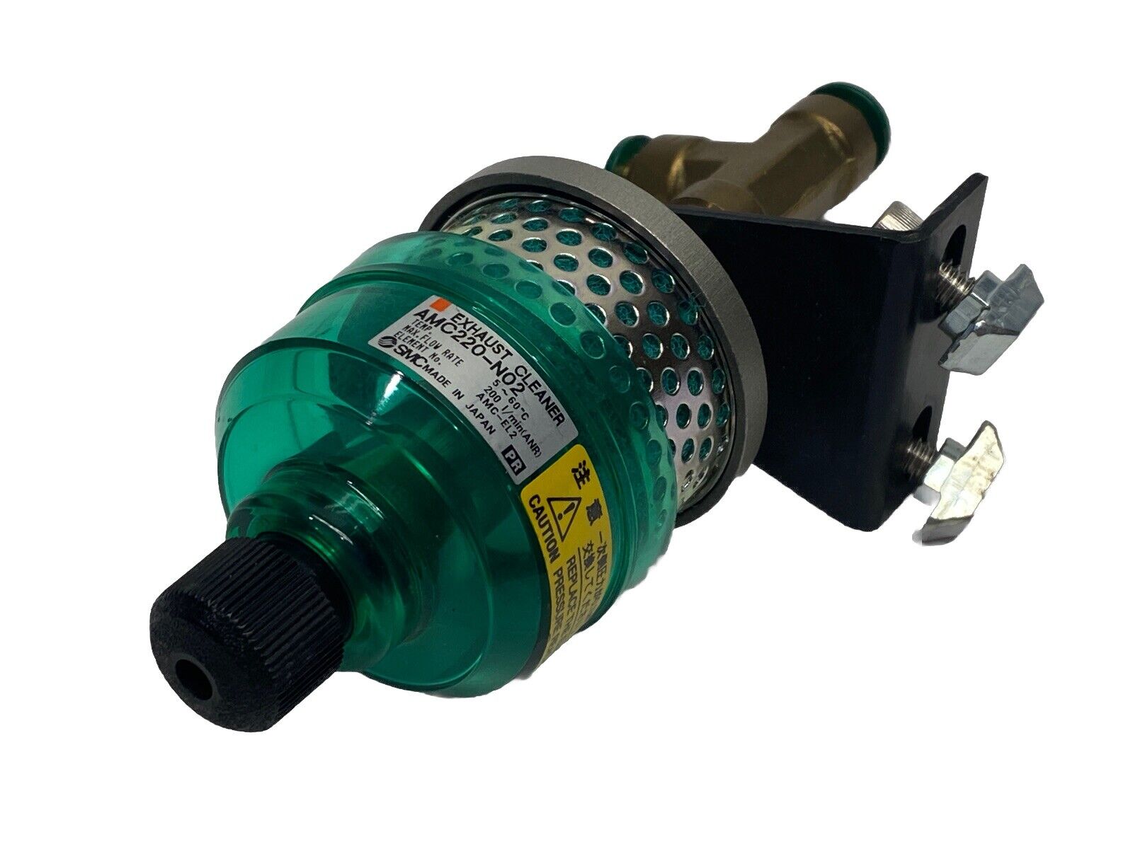 AMC220-N02 | SMC Exhaust Cleaner 1/4" NPT w/ Bracket - Used - Maverick Industrial Sales