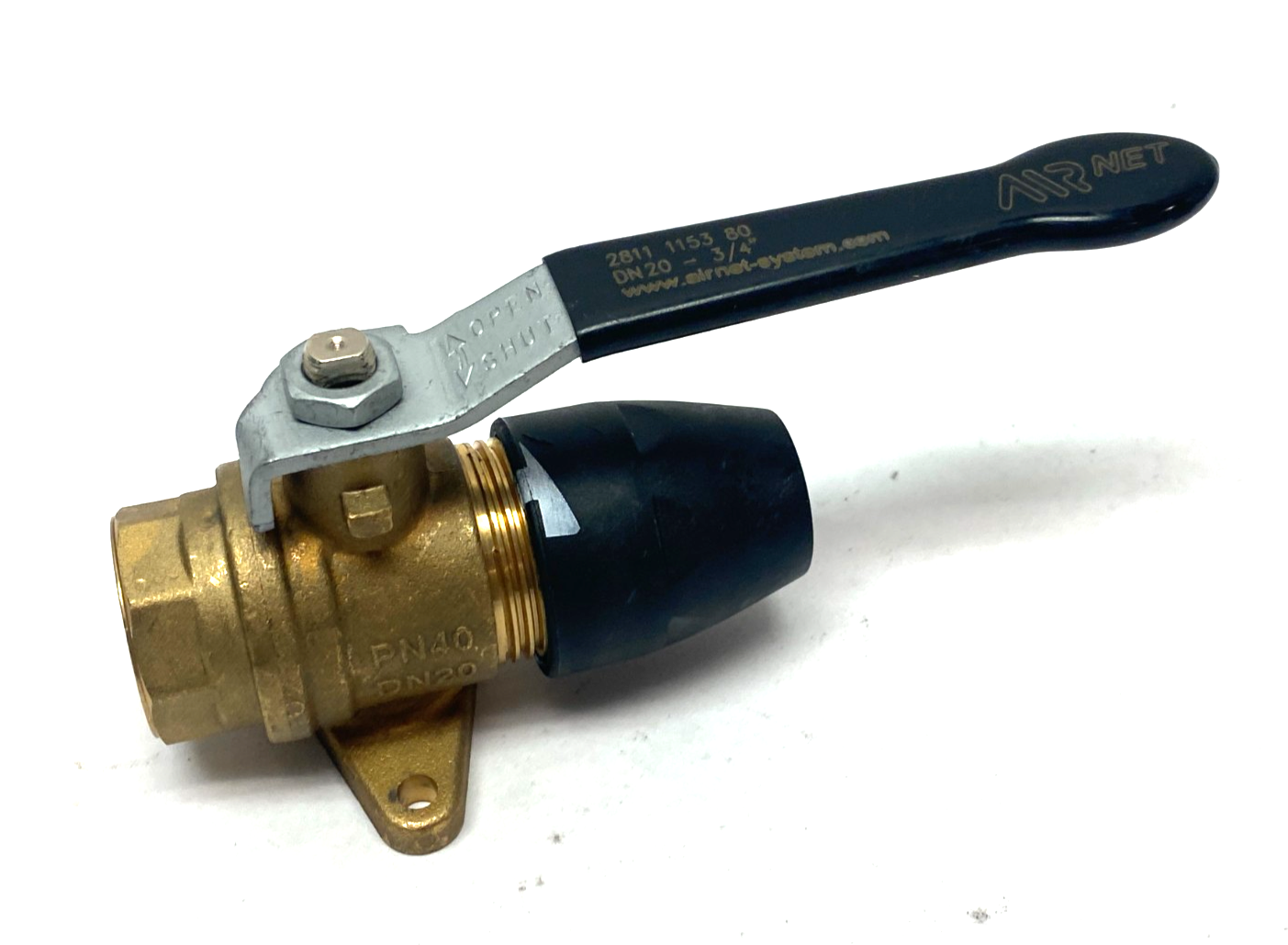 Airnet 2811 1153 80 Ball Valve Female 3/4" NPT to DN20mm Air Tube - Maverick Industrial Sales