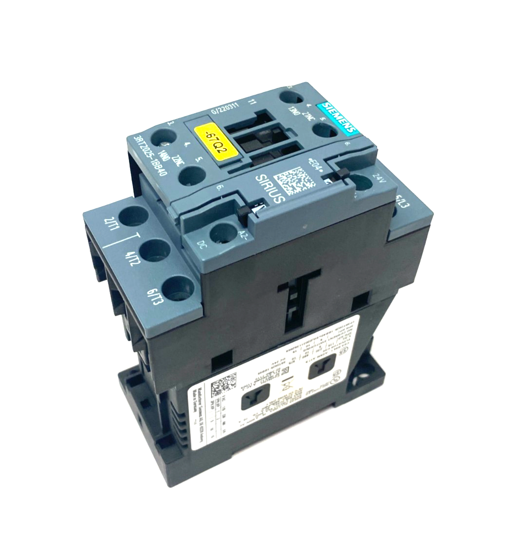Siemens 3RT2025-1BB40 SIRIUS Power Contactor 3-Pole AC-3e/AC-3, 17A 7.5 kW 400V - Maverick Industrial Sales
