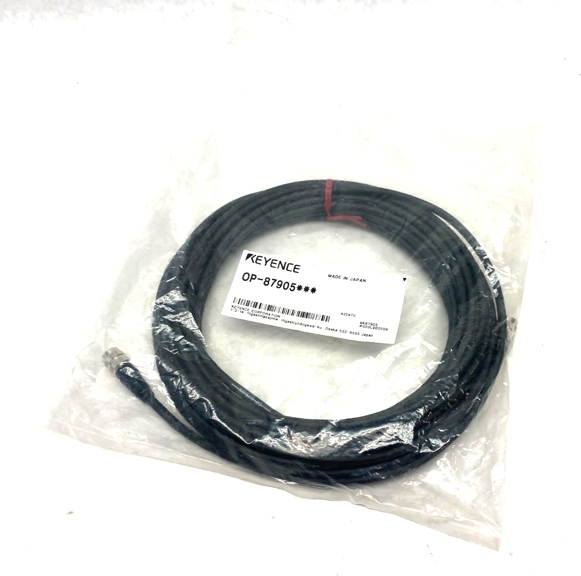 OP-87905 | Keyence Sensor Head Connection Cable 10m - New – Open box - Maverick Industrial Sales