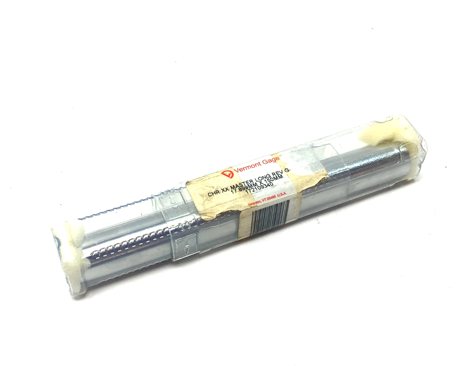 172109340 | Vermont Gage CHR XX Reversible Long Master Gage 17.899mm x 150.00mm - New - Maverick Industrial Sales