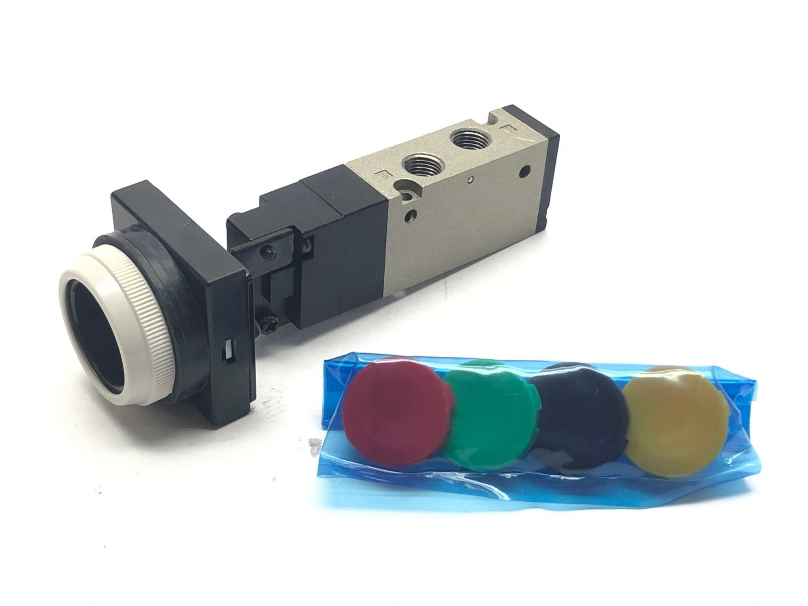 NVZM550 | SMC Mechanical Valve w/ Different Color Buttons 0.15~0.7MPa - New Other - Maverick Industrial Sales