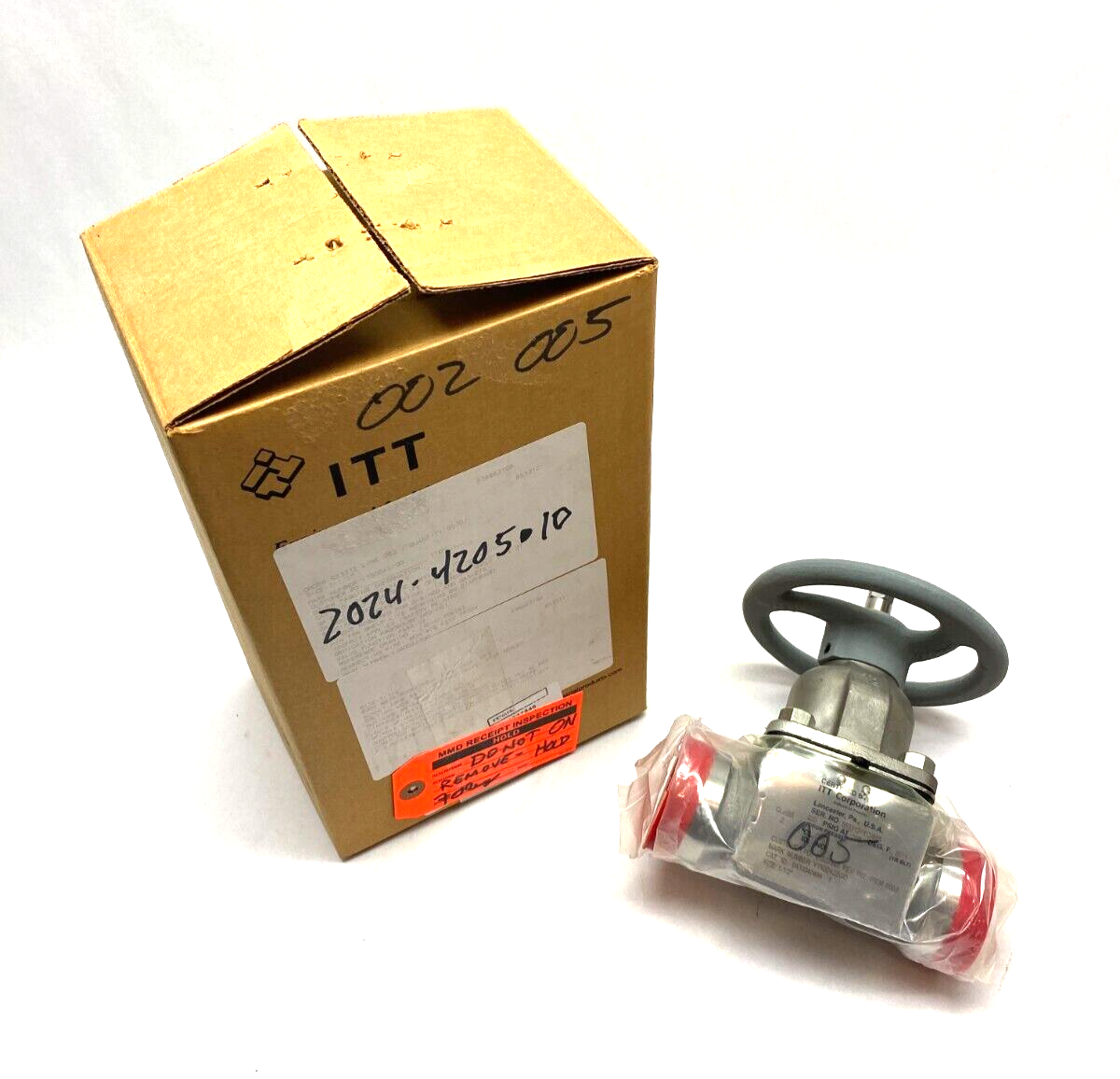 ITT 0430040494 Dia-Flo Manual Diaphragm Valve 1-1/2" Y150D42ZGO - New – Open box - Maverick Industrial Sales