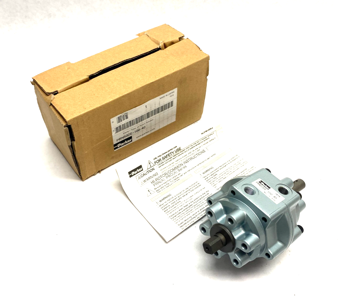 Parker PRN50DE-100-40 Compact Vane-Type Pneumatic Rotary Actuator - New – Open box - Maverick Industrial Sales