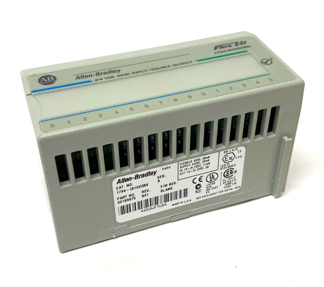 1794-IB10XOB6 | Allen Bradley Ser A Flex I/O Combination Module 10-In 6-Out - Used - Maverick Industrial Sales
