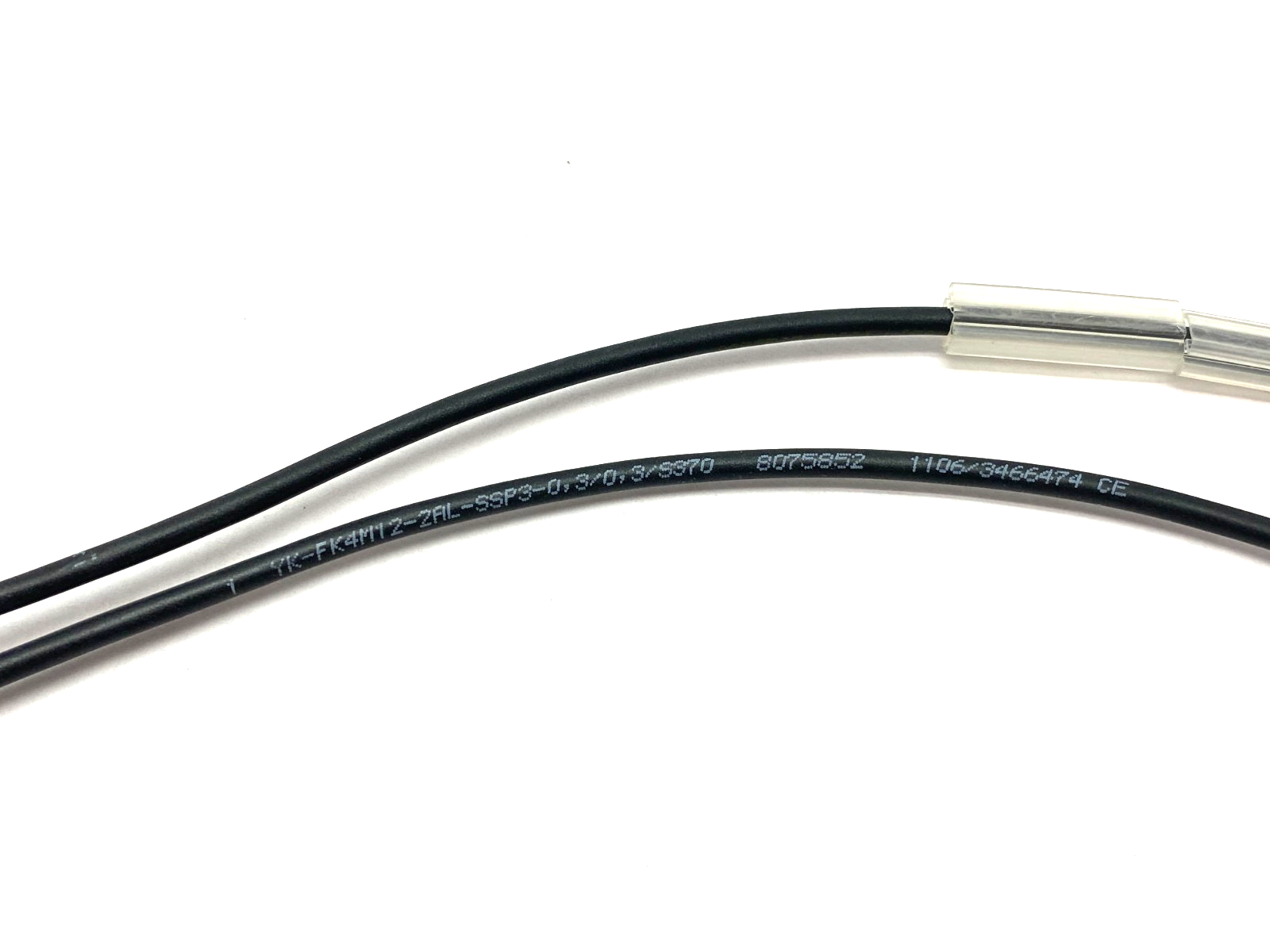 YK-FK4M12-2AL-SSP3-0,3/0,3/S370, 8075852 | Escha YK-FK4M12-2AL-SSP3-0,3/0,3/S370 Splitter Y-Cable M12 to Dual M8 8075852 - New – Open box - Maverick Industrial Sales