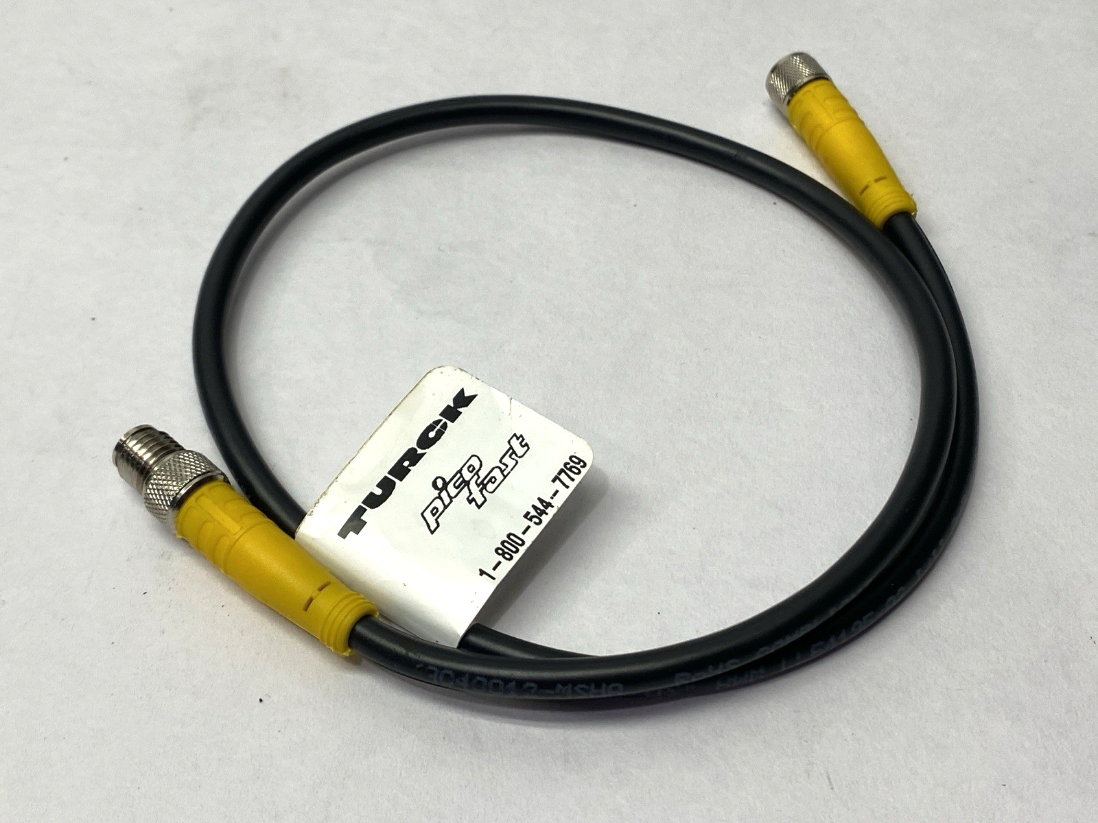 Turck PKG 3M-0.5-PSG 3M/S90 PicoFast Double-Ended M/F M8 3-Pin Cordset U2516-48 - New – Open box - Maverick Industrial Sales