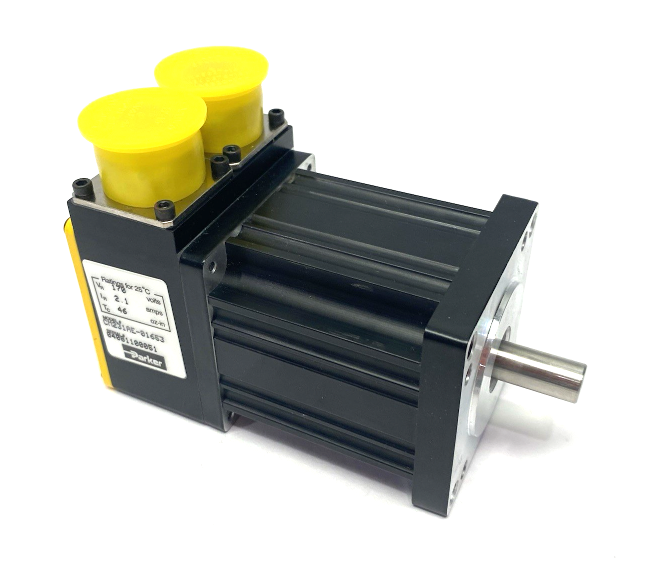 Parker CM231AE-01653 Brushless Servo Motor, Double Shaft, 170V 2.1A - Maverick Industrial Sales