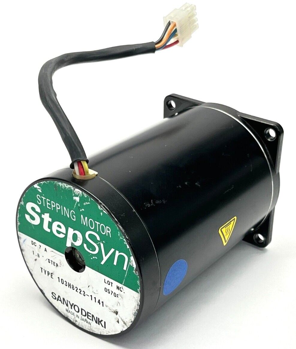 Sanyo Denki 103H8223-1141 StepSyn DC Stepper Motor 1.8 Degree/Step 7A - Maverick Industrial Sales