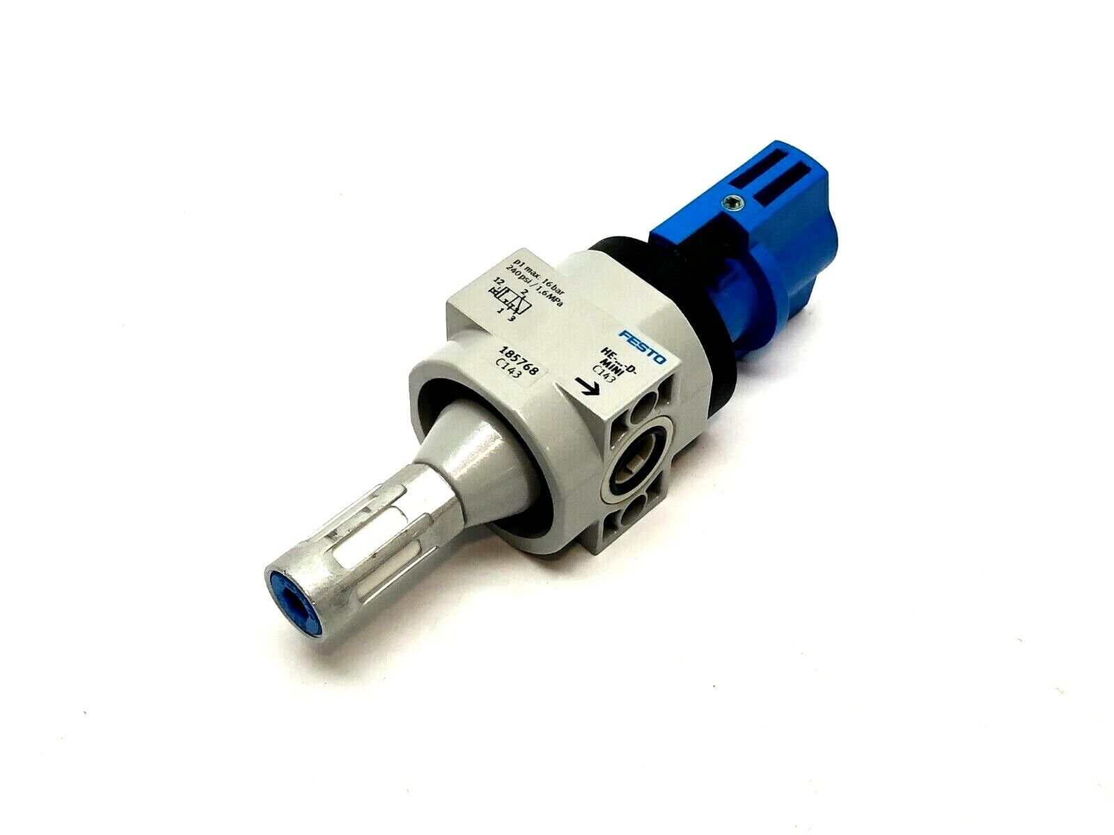 Festo HE-3/8-D-MINI-NPT Shut Off Valve 173894 - Used - Maverick Industrial Sales