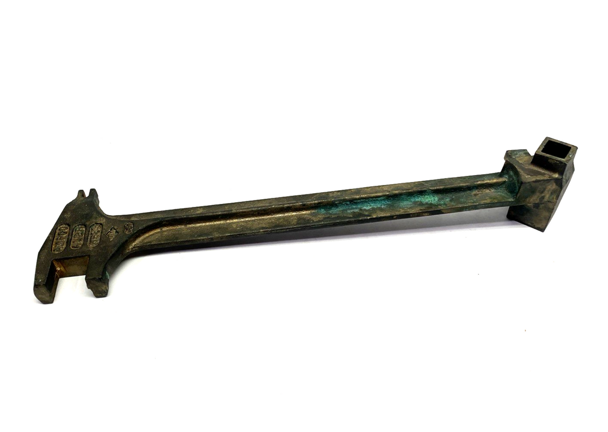 W58S | Ampco Non-Sparking Drum Plug/Bung Wrench, Aluminum Bronze, 15" Length - Used - Maverick Industrial Sales