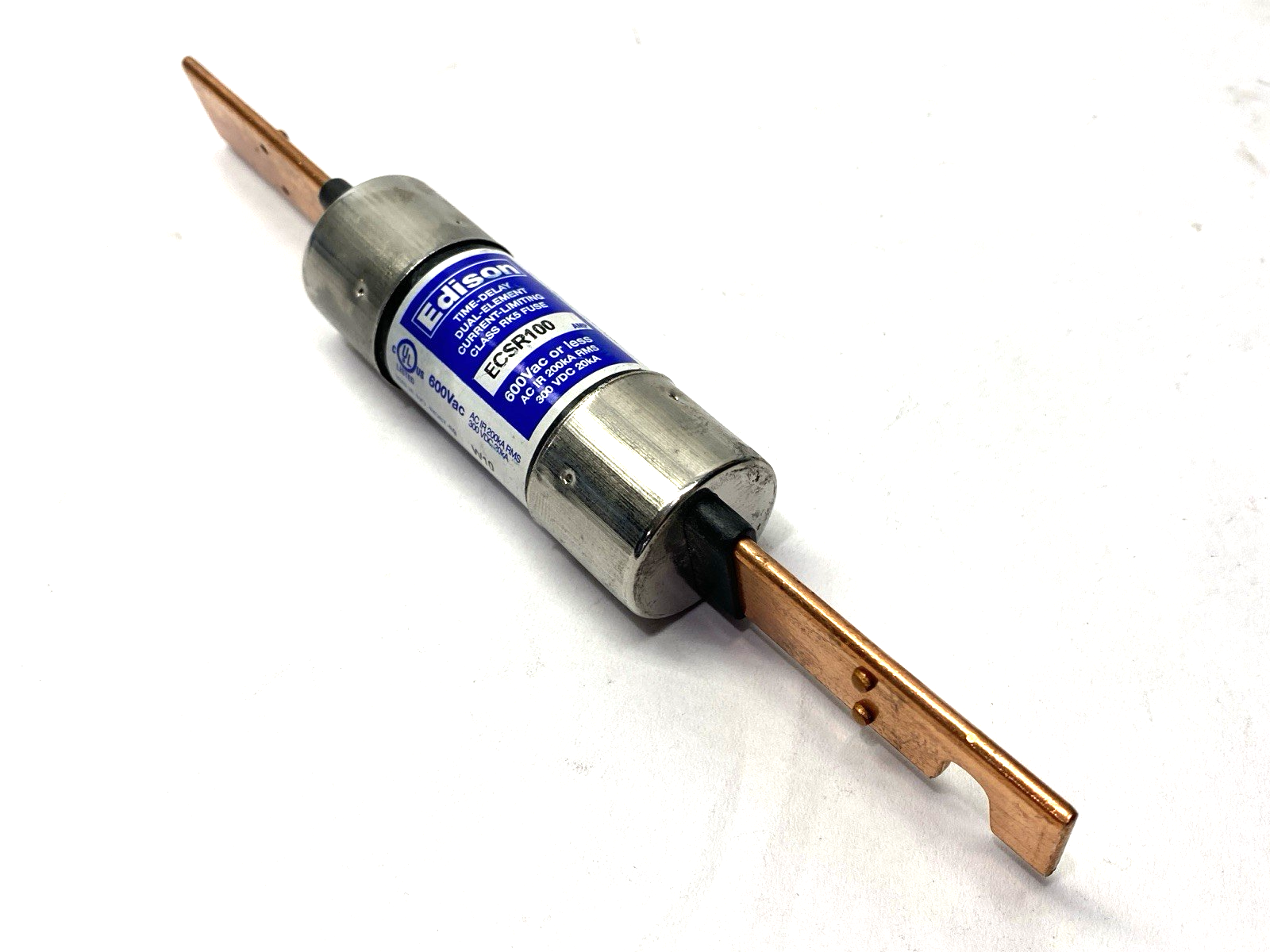 Edison ECSR100 Time Delay Dual Element Fuse Class RK5 600VAC 100A - Maverick Industrial Sales