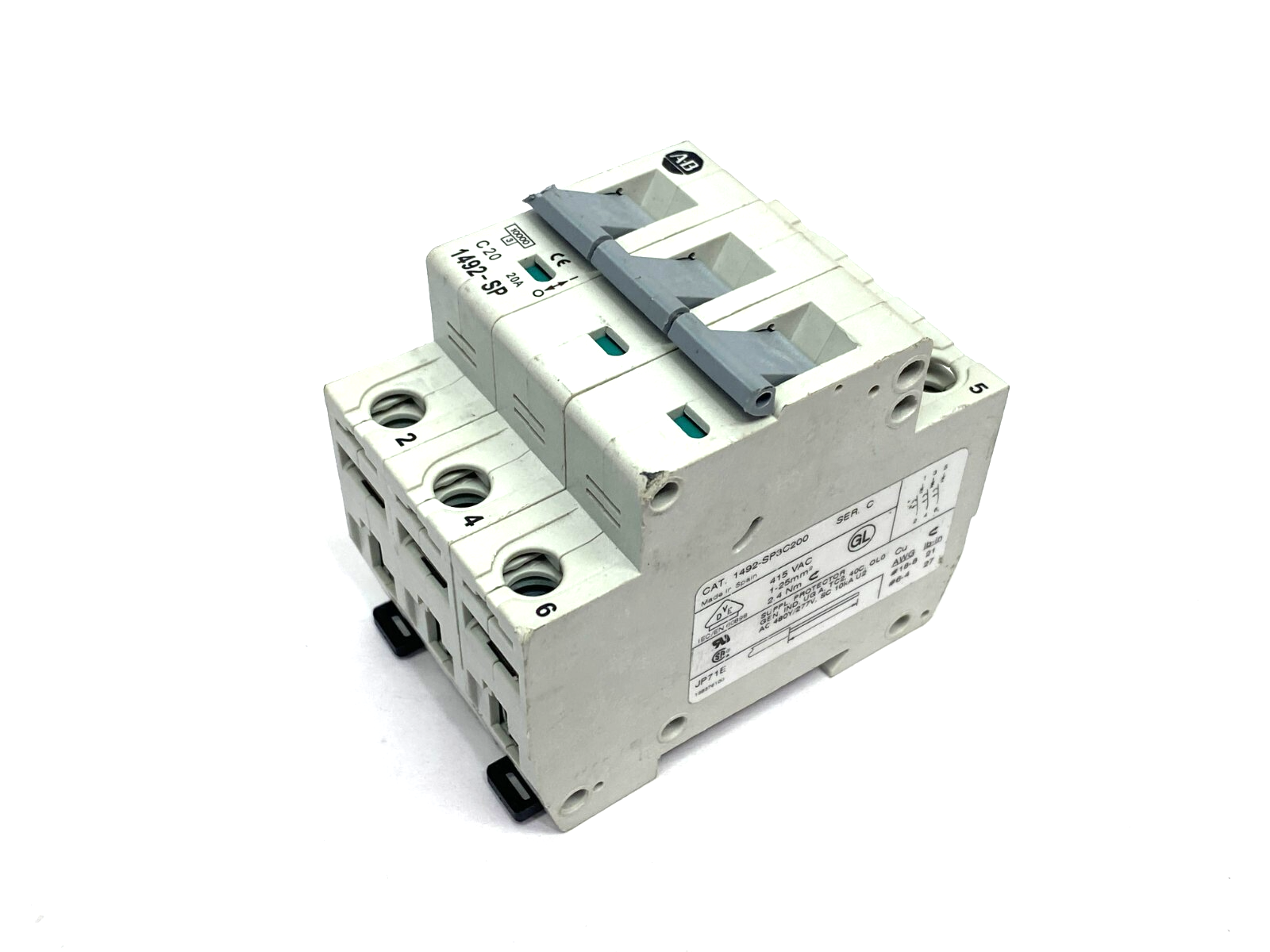 Allen Bradley 1492-SP3C200 Ser. C Circuit Breaker 3-Pole 20A - Maverick Industrial Sales
