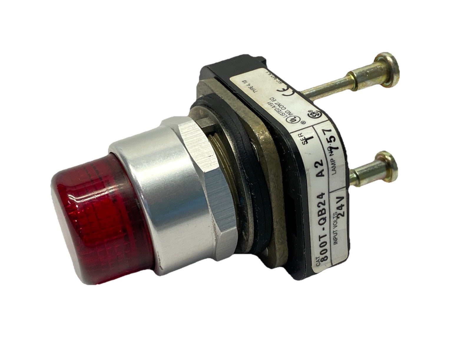 800T-QB24 | Allen Bradley Ser T Illuminated Push Button 30mm Red 24V - Used - Maverick Industrial Sales