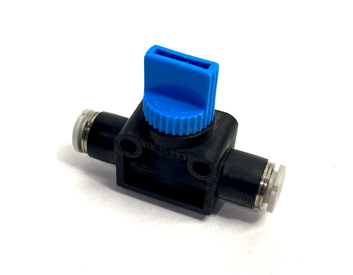 Festo HE-2-QS-1/4-U Manual Pneumatic Shut-Off Valve 1/4" Tube OD, 153981 - Maverick Industrial Sales