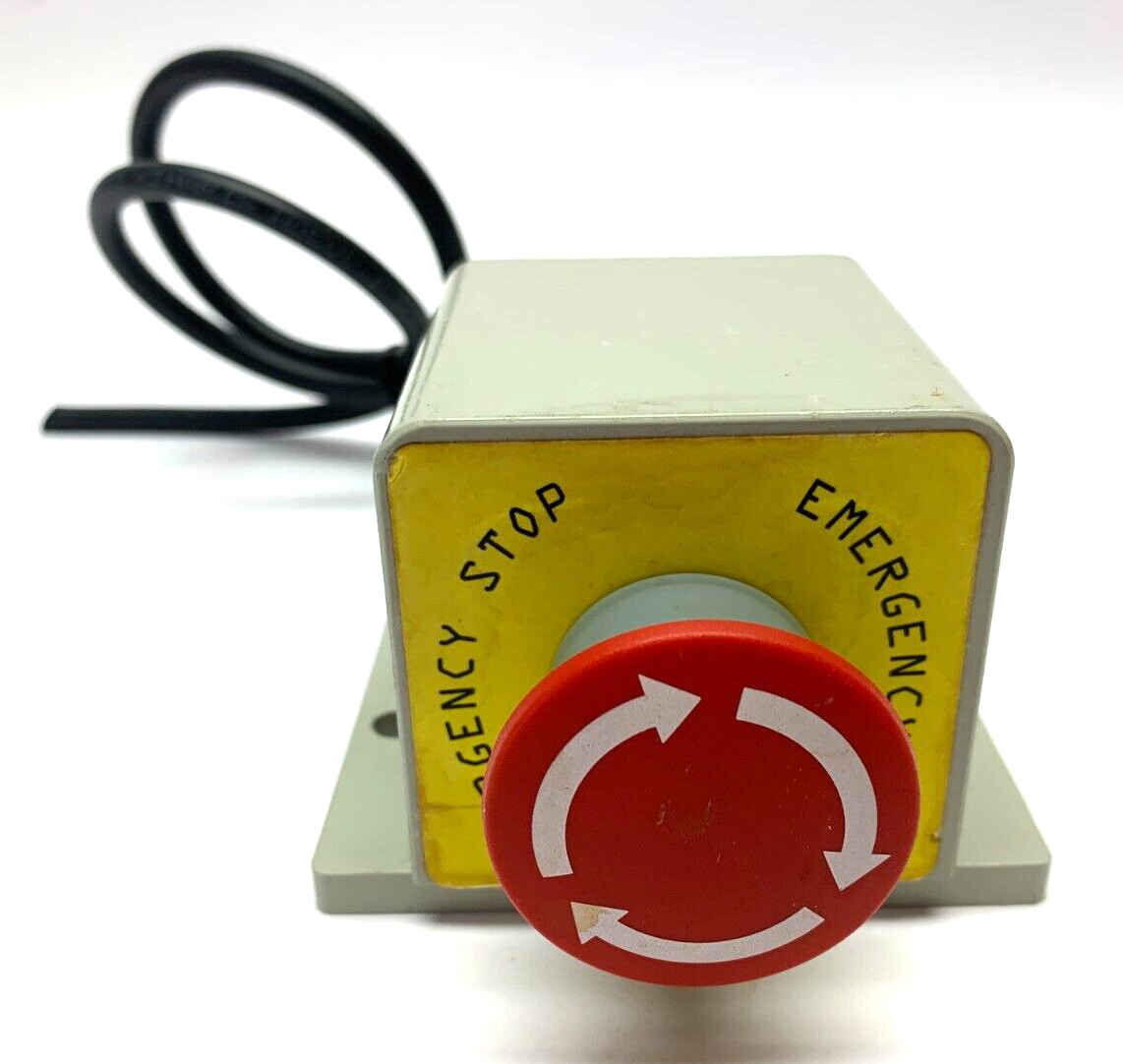 Emergency Stop Mushroom Head Push Button w/ Beige Enclosure - Maverick Industrial Sales
