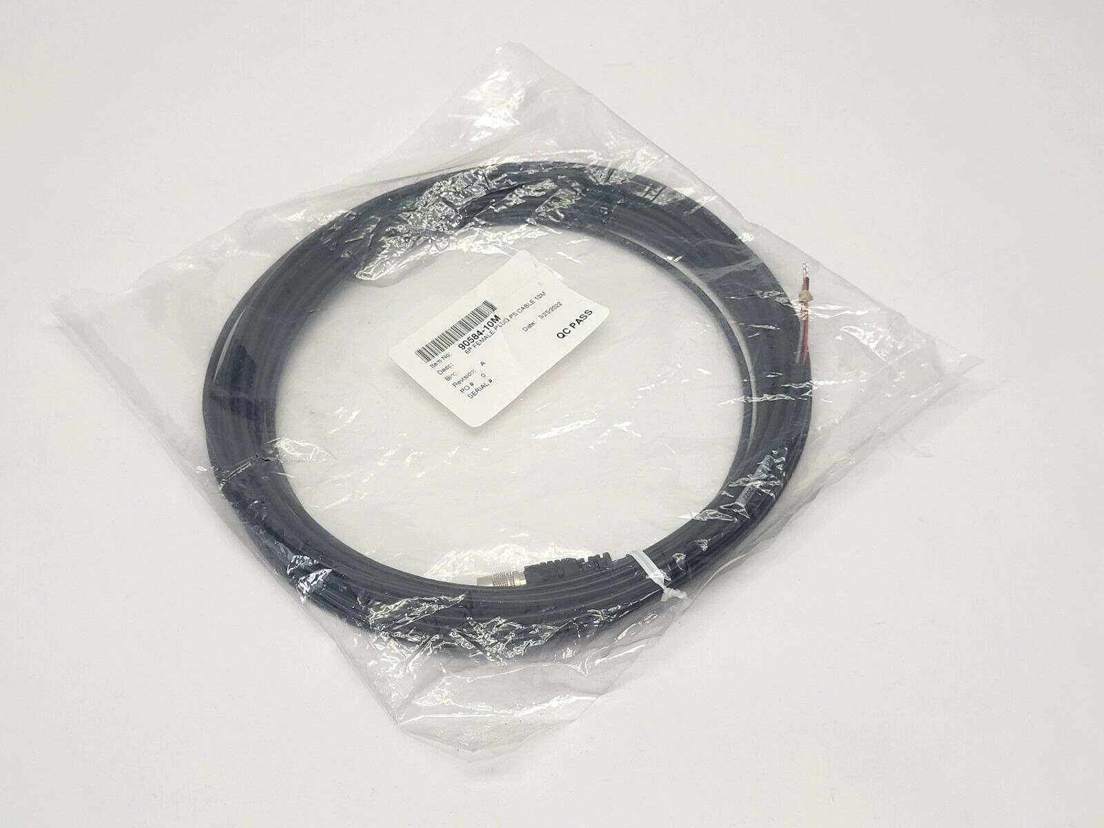 90584-10M 6-Pin Female Plug PS Cable 10m - New – Open box - Maverick Industrial Sales