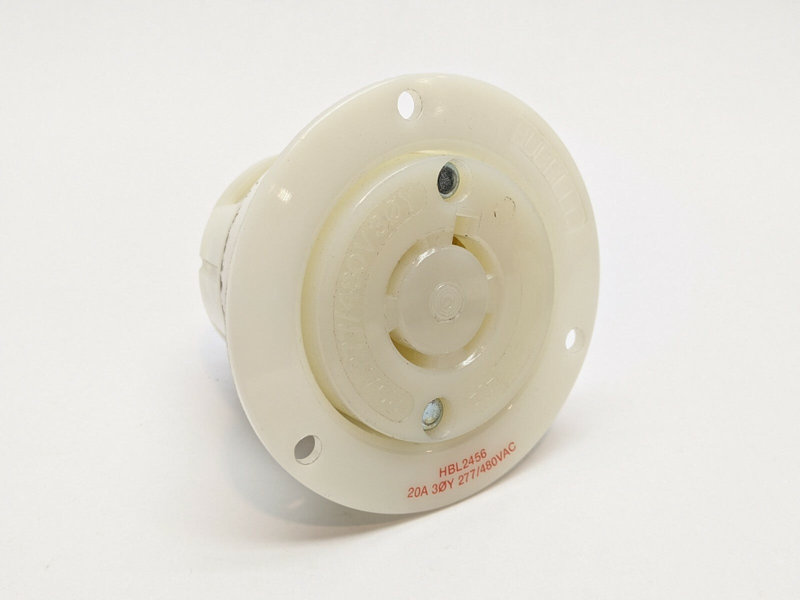 Hubbell HBL2456 Insulgrip Flanged Receptacle 20A - Used - Maverick Industrial Sales