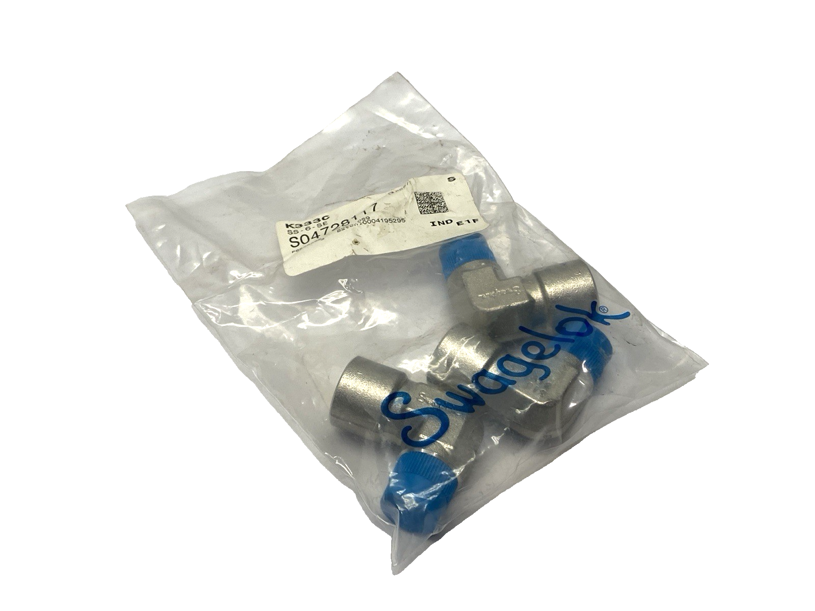 Swagelok SS-6-SE Right Angle Fittings 3/8" FNPT to 3/8" MNPT PACKAGE OF 3 - Maverick Industrial Sales