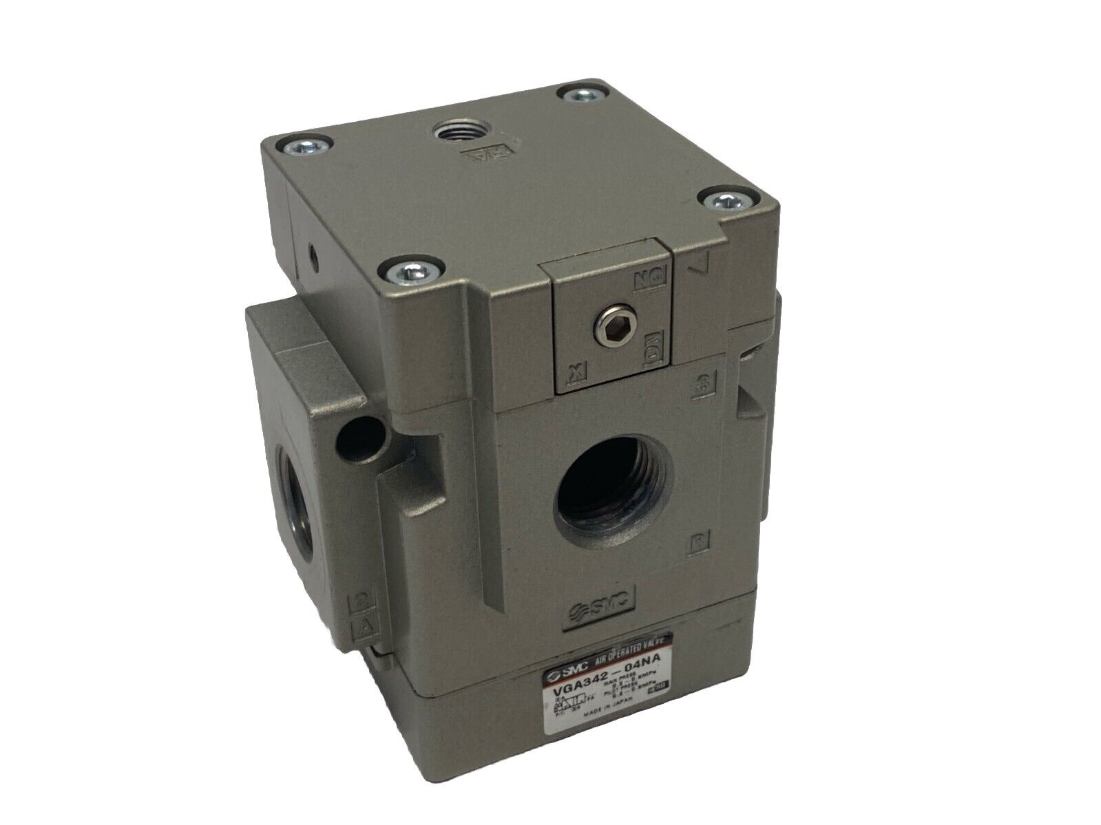 SMC VGA342-04NA Air Operated Pilot Valve 3 Port - Used - Maverick Industrial Sales