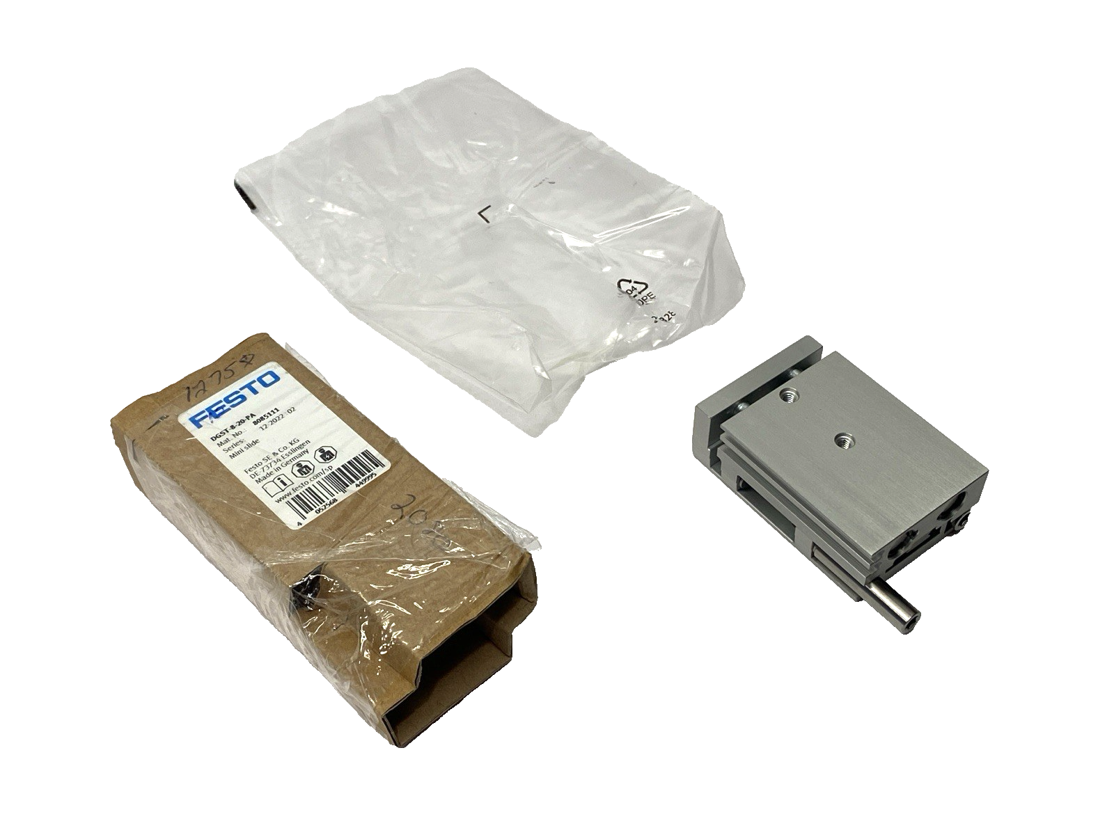 Festo DGST-8-20-PA Pneumatic Miniature Slide 8mm Bore 20mm Stroke 8085111 - Maverick Industrial Sales