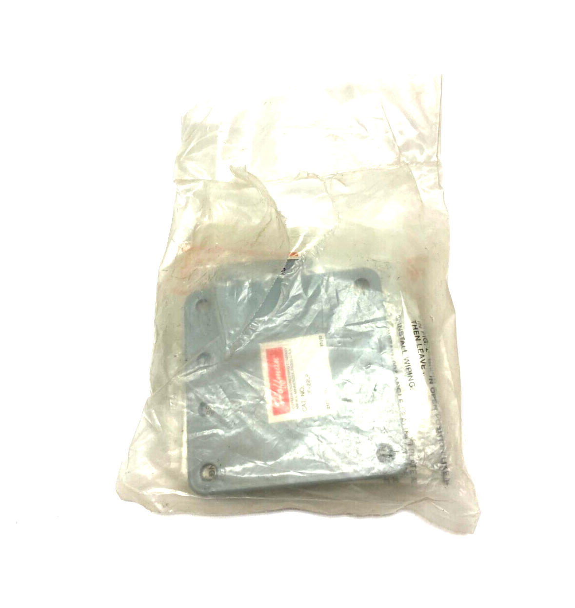 F22LP | Hoffman nVent Lay-In Closure Plate, 2.50 x 2.50", Gray Steel - New Other - Maverick Industrial Sales