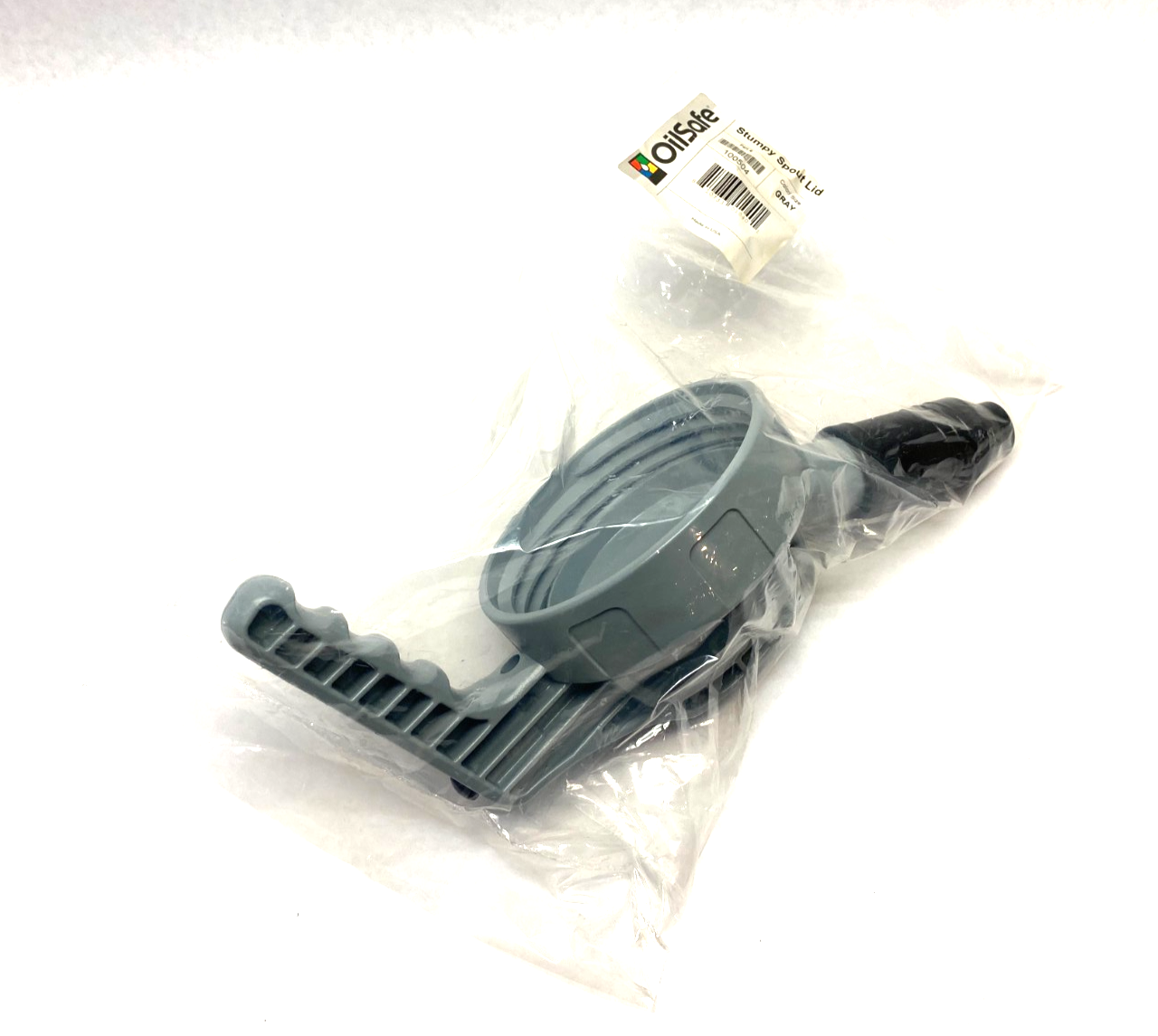 100504 | Oilsafe Stumpy Wide Spout Lid, Gray - New - Maverick Industrial Sales