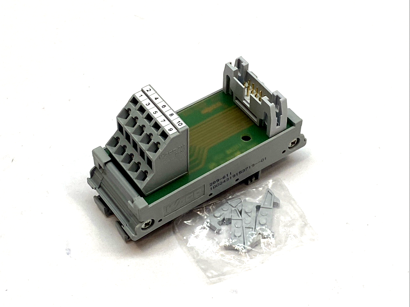 289-611 | WAGO Interface Module 10-Pole DIN 41651 Triple-Deck PCB Terminal - New – Open box - Maverick Industrial Sales