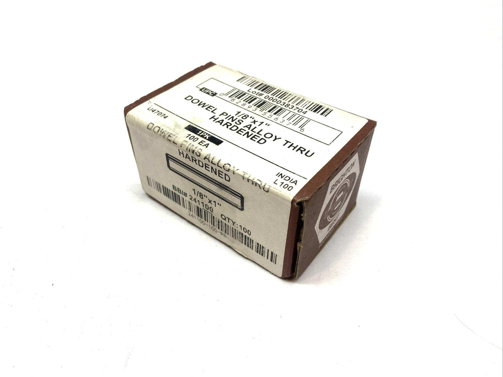 Brighton 241100 Dowel Pin 1/8"x1" Alloy BOX OF 86 - Maverick Industrial Sales