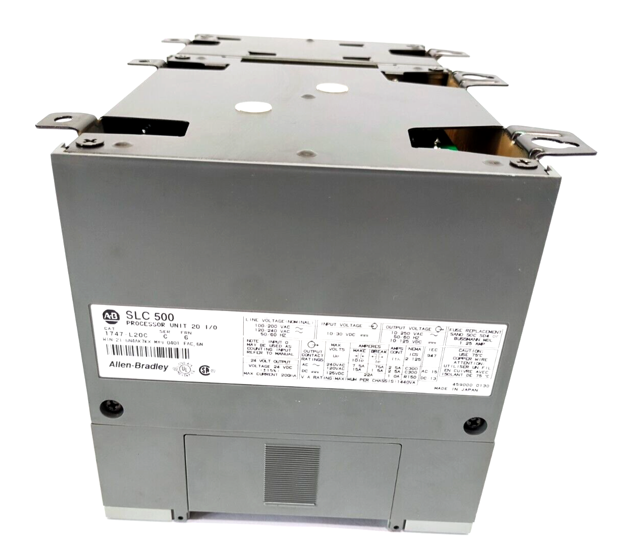 Allen Bradley 1747-L20C Ser. C SLC 500 PLC Processor & 1746-A2 Expansion Rack - Used - Maverick Industrial Sales