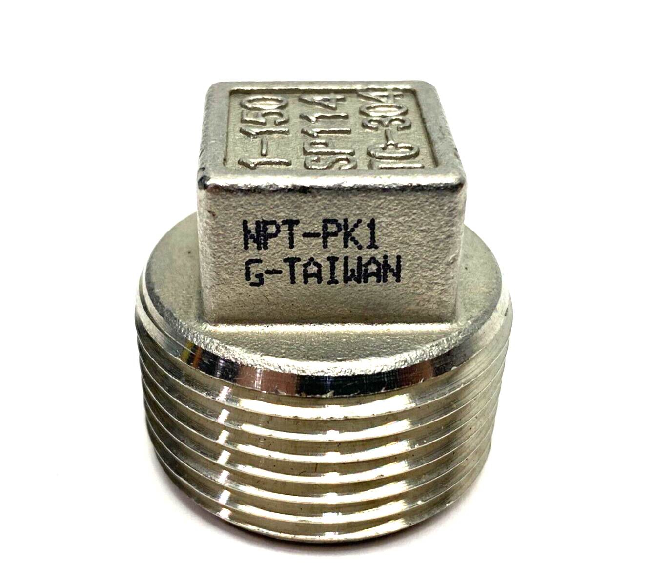NPT-PK1 Threaded Square Head Plug 1" NPT 304 Steel, SP114, TC-304, 1-150 - New – Open box - Maverick Industrial Sales
