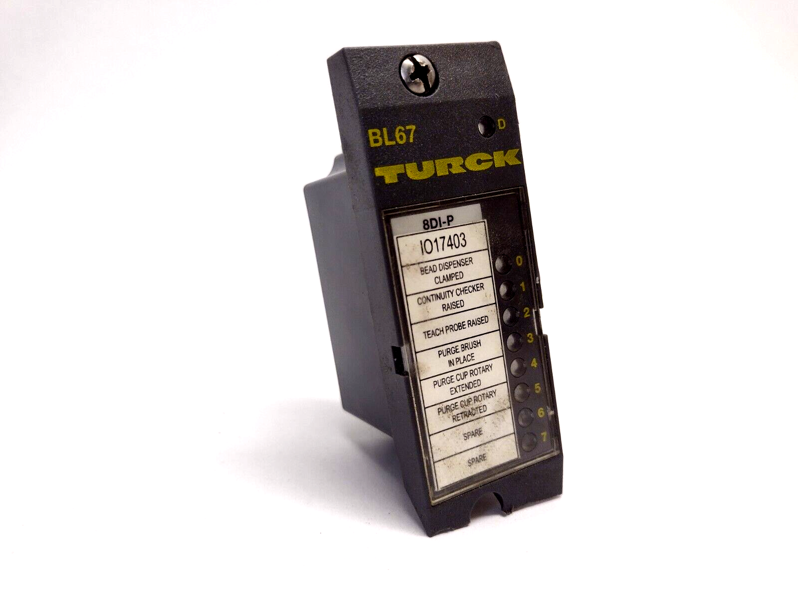 Turck BL67-8DI-P Input Module, 8 Digital Channels, 24 VDC - For parts or not working - Maverick Industrial Sales