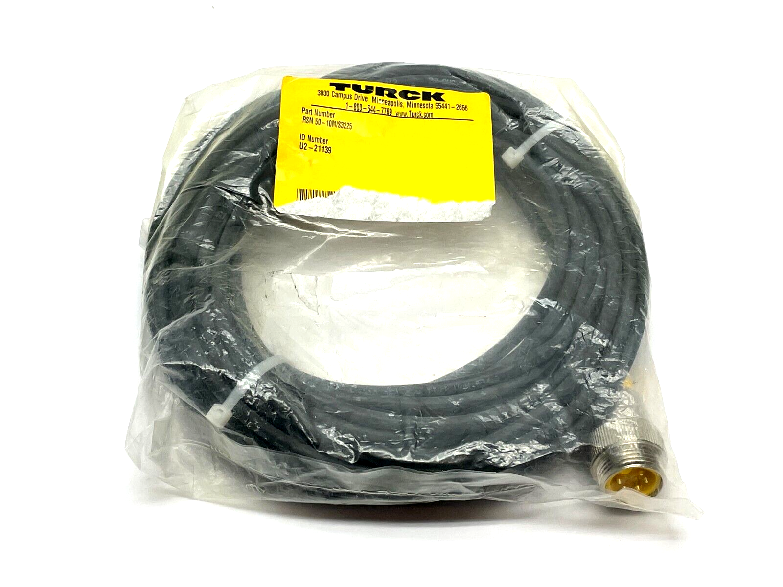 RSM 50-10M/S3225 | Turck Cordset 10m Length U2-21139 - New - Maverick Industrial Sales