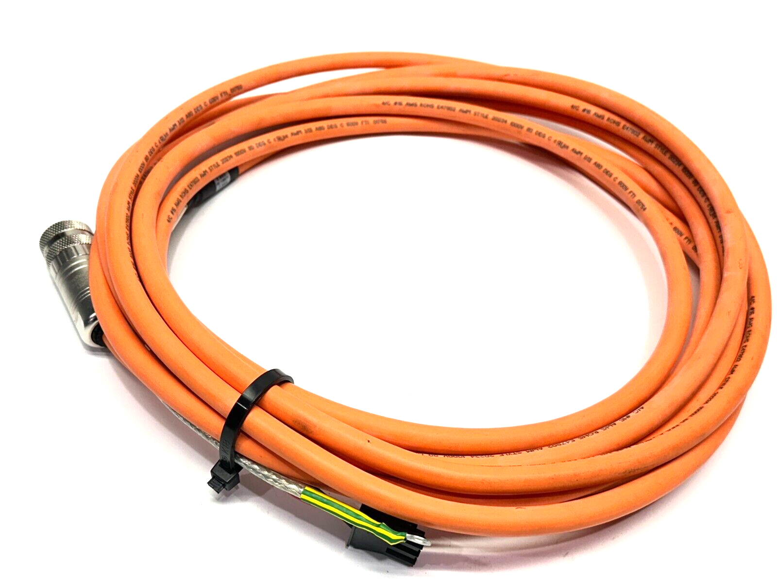 Servo Motor Cable 4/C #16AWG E47802 w/ Amphenol MB3CG-S2 / Molex 44441 CBL140671 - Maverick Industrial Sales