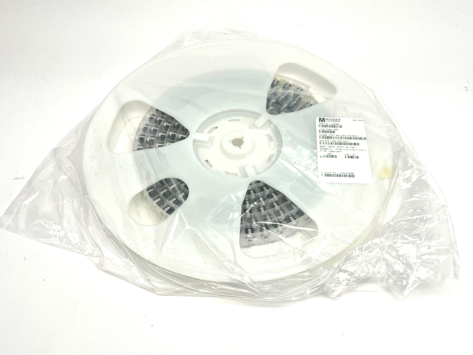 Panasonic EEE-FN1V221V Aluminum Electrolytic Capacitors SMD 35VDC 220uF 200QTY - Maverick Industrial Sales