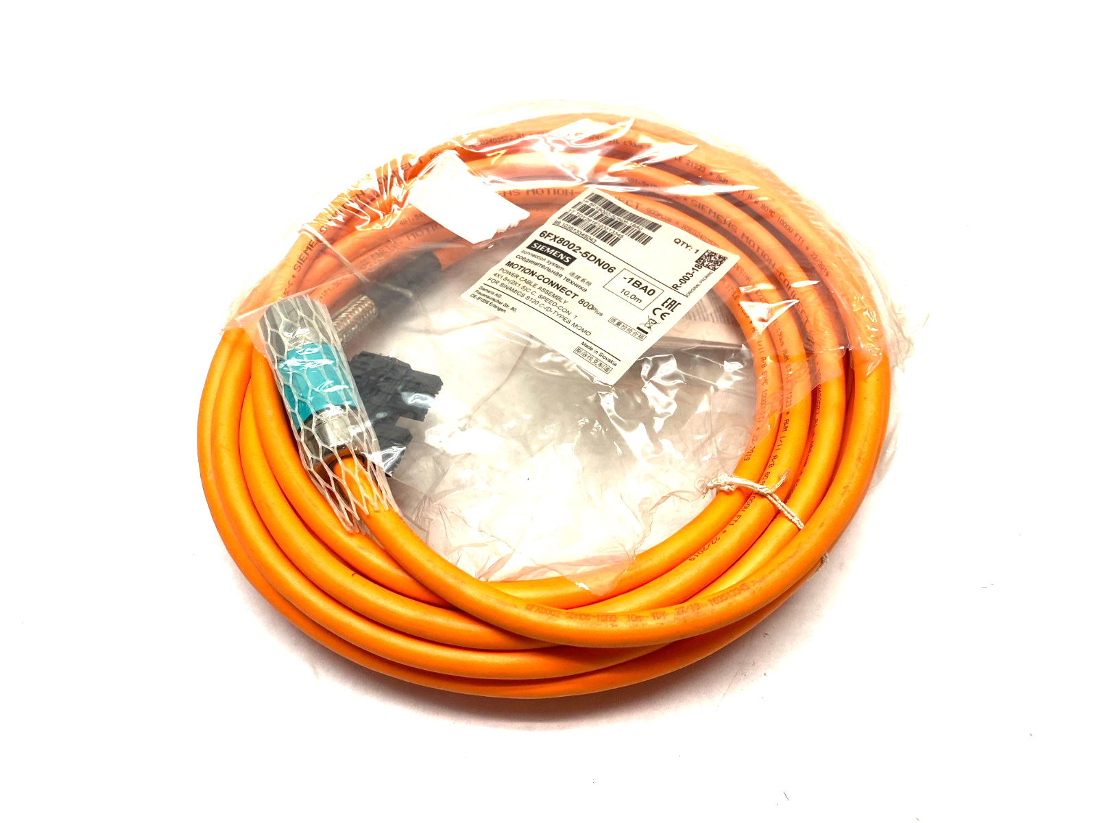Siemens 6FX8002-5DN06-1BA0 MOTION-CONNECT 800Plus Power Cable Assembly - Maverick Industrial Sales