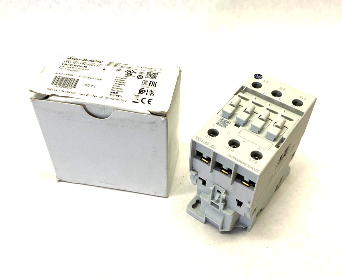 100-E30KJ00 | Allen Bradley Ser. A Non-Reversing Contactor 24-60V BROKEN MOUNT - New Other - Maverick Industrial Sales