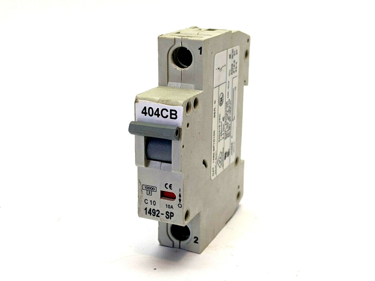 1492-SP1C100 | Allen Bradley Ser C Circuit Breaker 1 Pole 10A - Used - Maverick Industrial Sales