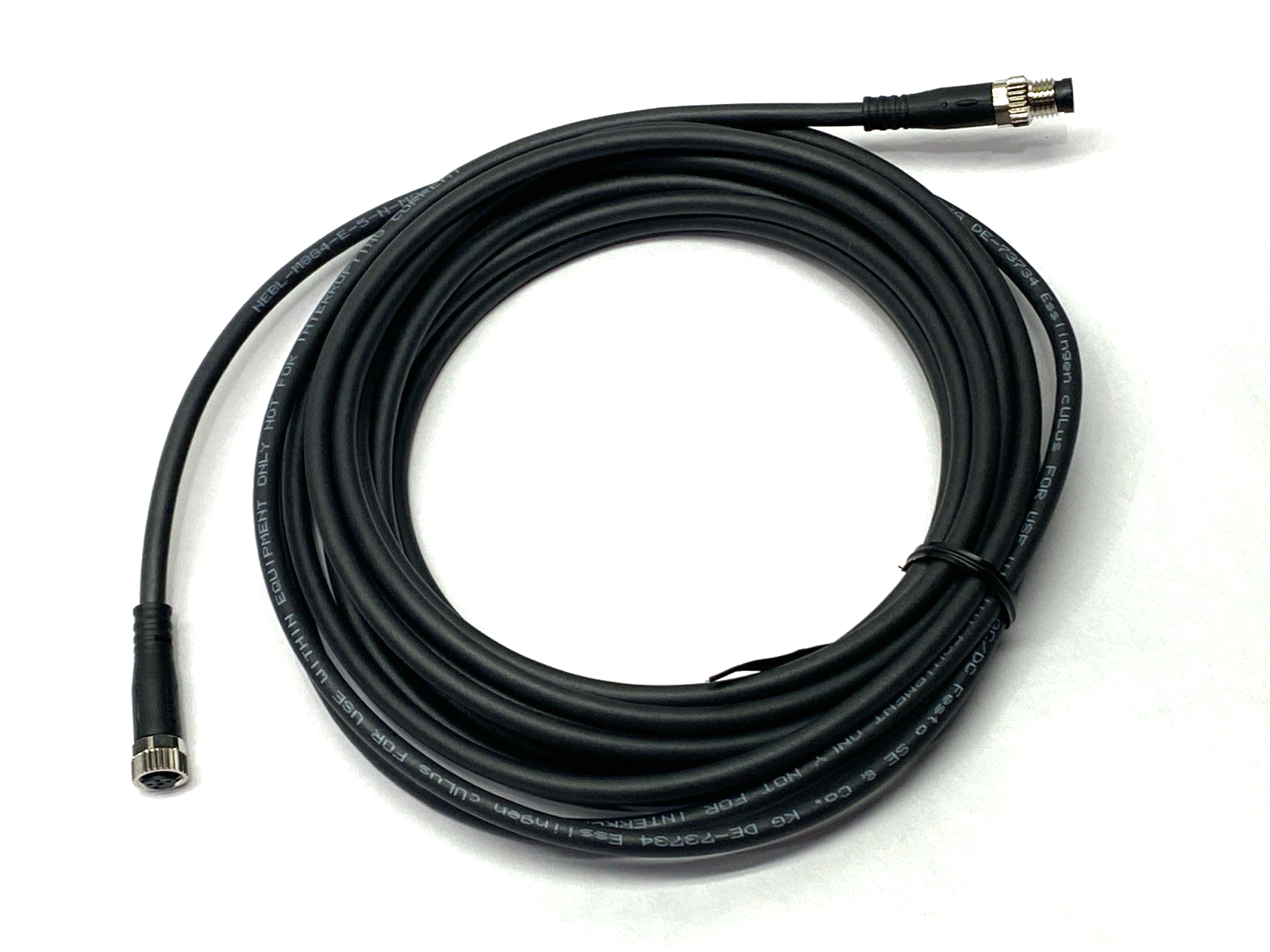 Festo NEBL-M8G4-E-5-N-M8G4 Double-Ended Connector Cable M/F M8 4-Pin 5m 8065108 - Maverick Industrial Sales