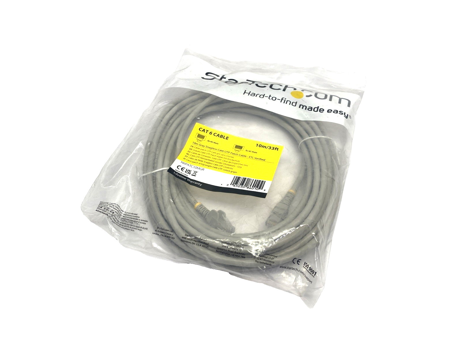 N6PATC10MGR | StarTech 10m CAT6 Ethernet Cable - New - Maverick Industrial Sales