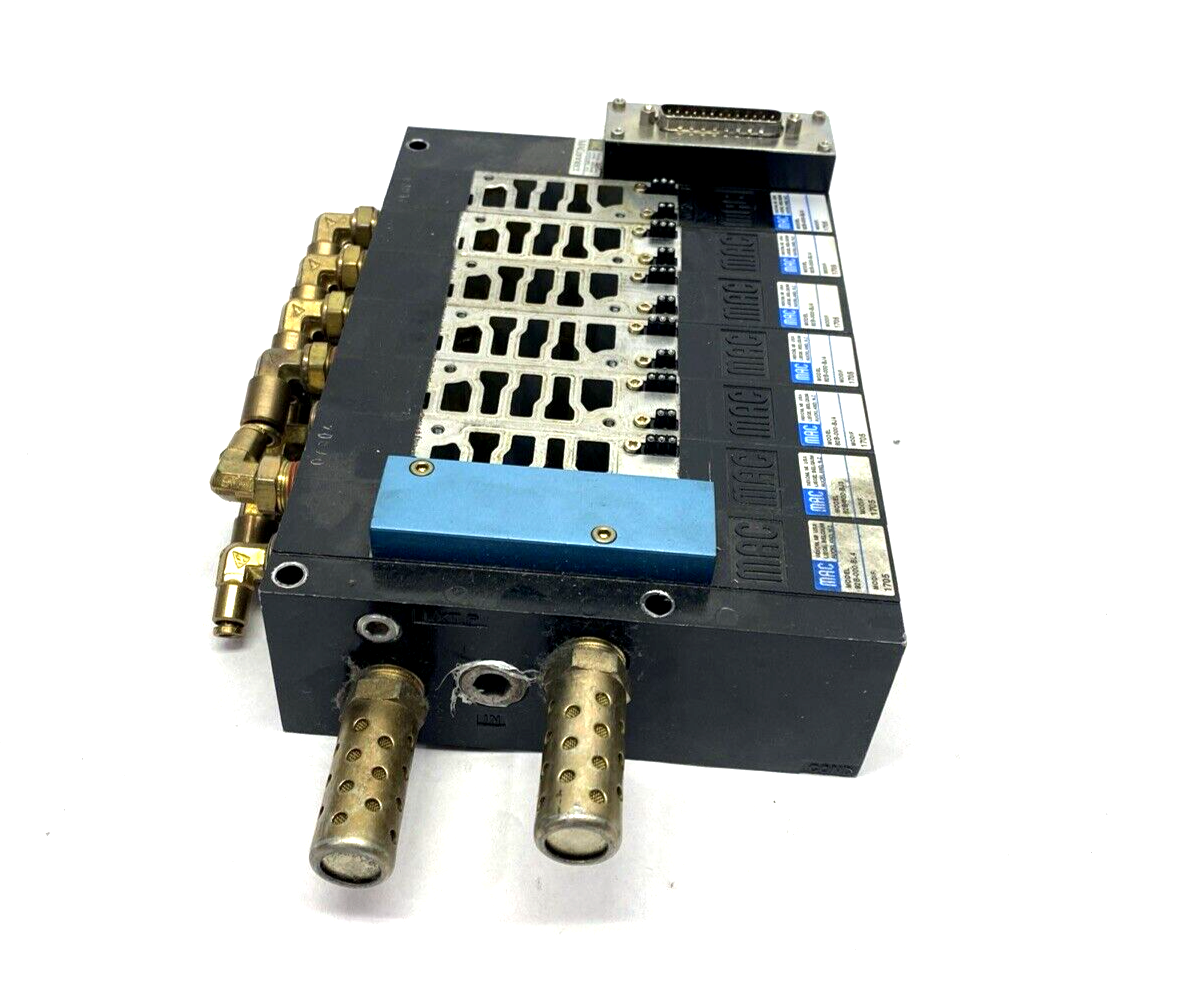 92B-000-BJ4, 92B-000-BJ4, 92B | Mac Valves 92 Series 7-Station Valve Manifold Base 92B-000-BJ4 x6 92B-000-BL4 - Used - Maverick Industrial Sales