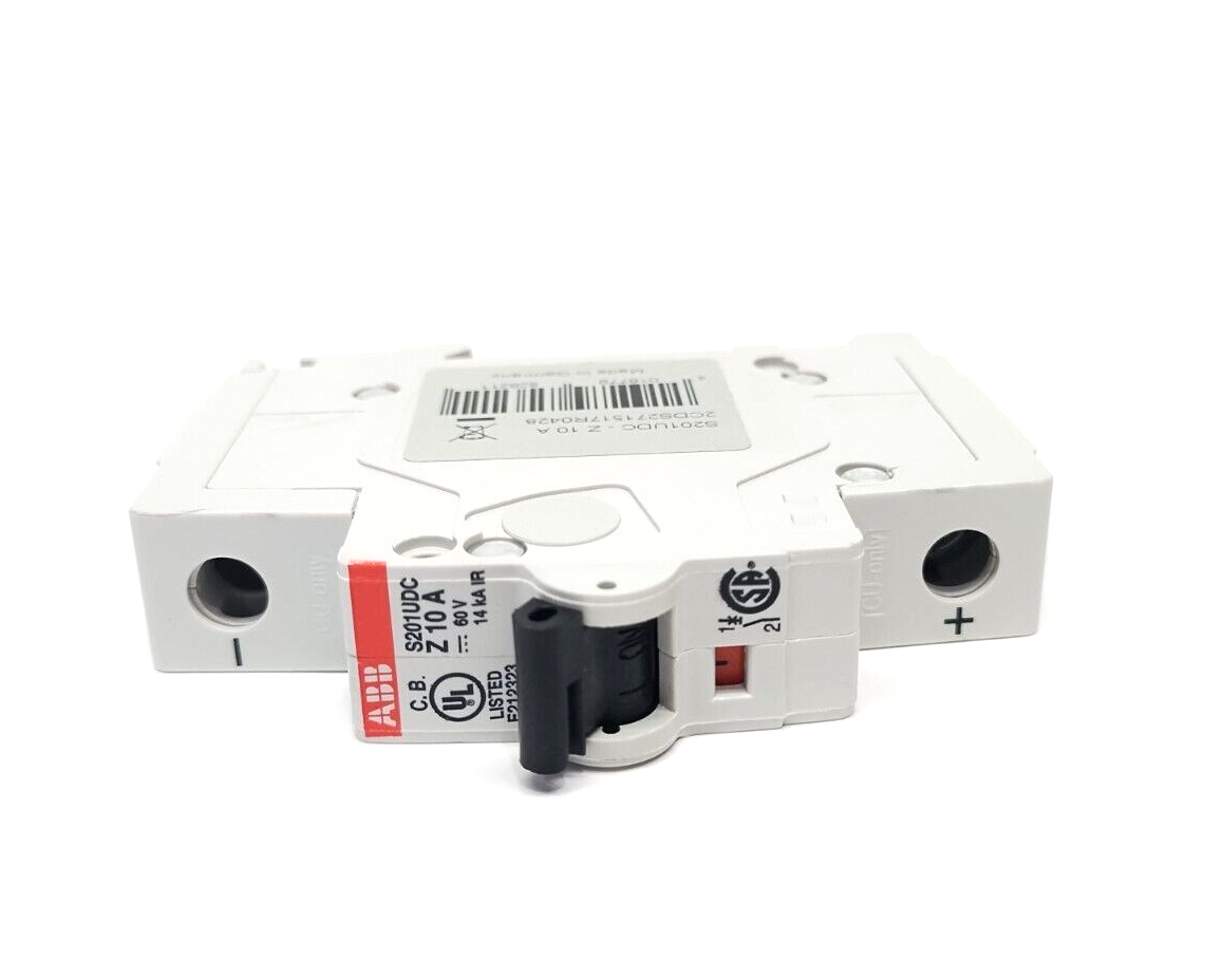 2CDS271517R0428,S201UDC-Z10A,S201UDC-Z10,S201UDC-Z10 A,S201UDC-Z 10 A | ABB S201UDC-Z10 A Circuit Breaker 1P 10A 60VDC 2CDS271517R0428 - New – Open box - Maverick Industrial Sales