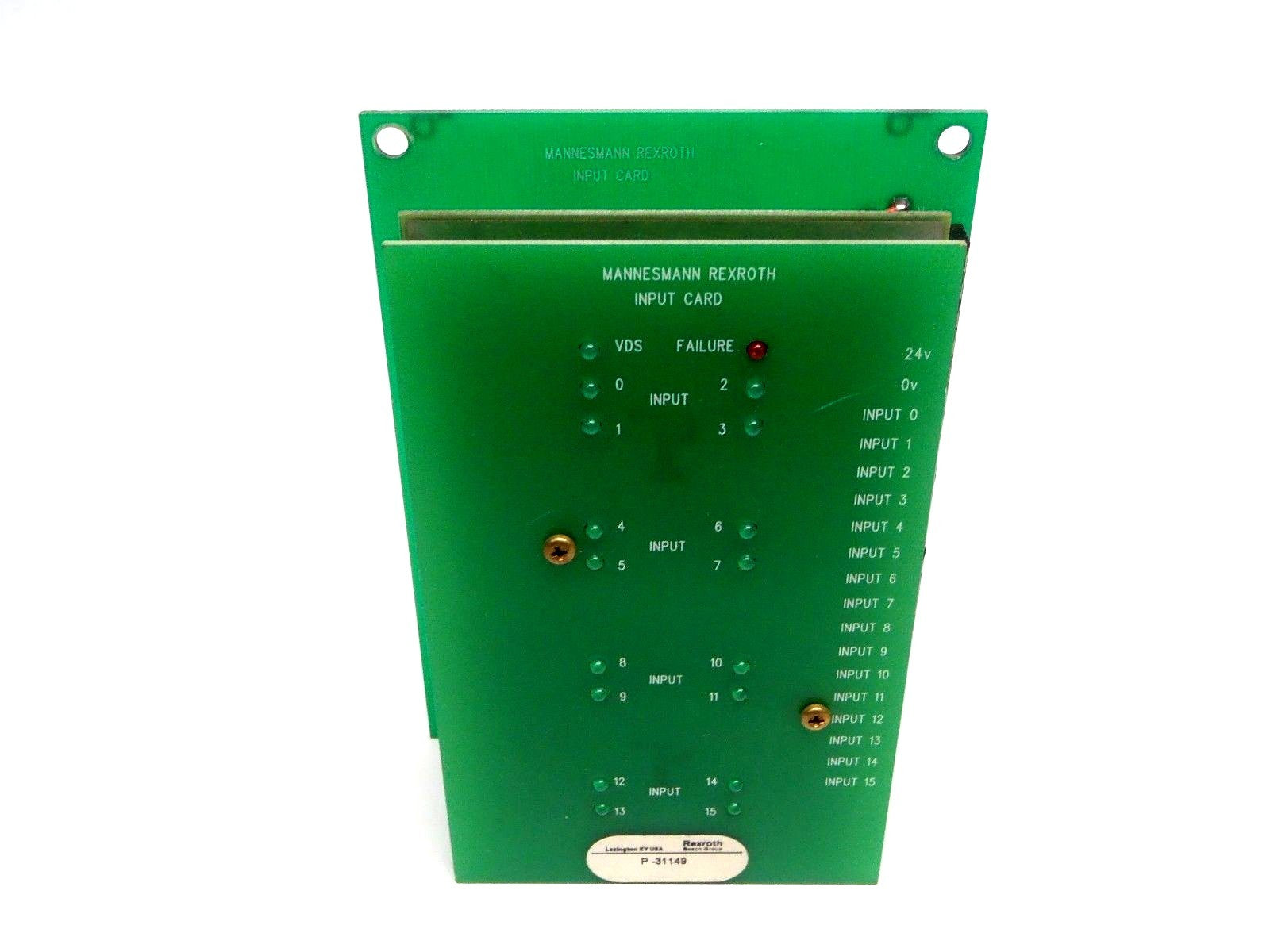 P-31149 QSFDE 2469000 | Mannesmann Rexroth P-31149 24V 15 Total Input Card QSFDE 2469000 - Used - Maverick Industrial Sales