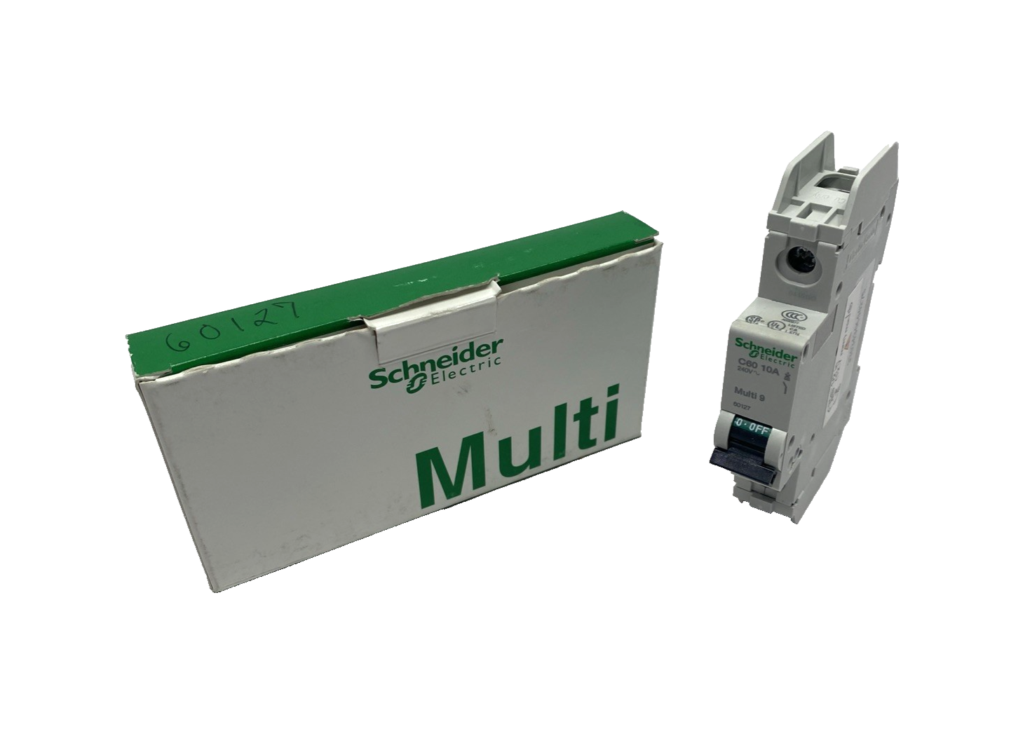 Schneider 60127 Circuit Breaker C60 UL489 MCB 1P 10A, D-Curve 120V 240V 10kA - Maverick Industrial Sales