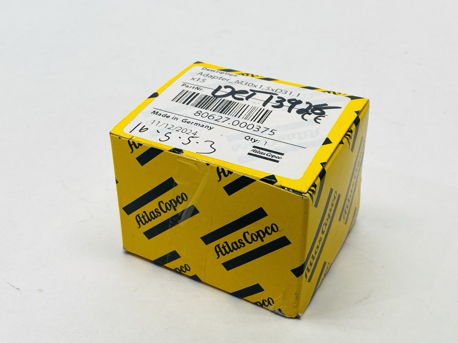 Atlas Copco 80627.000375 Adapter M30x1,5xD31 1x15 - New - Maverick Industrial Sales