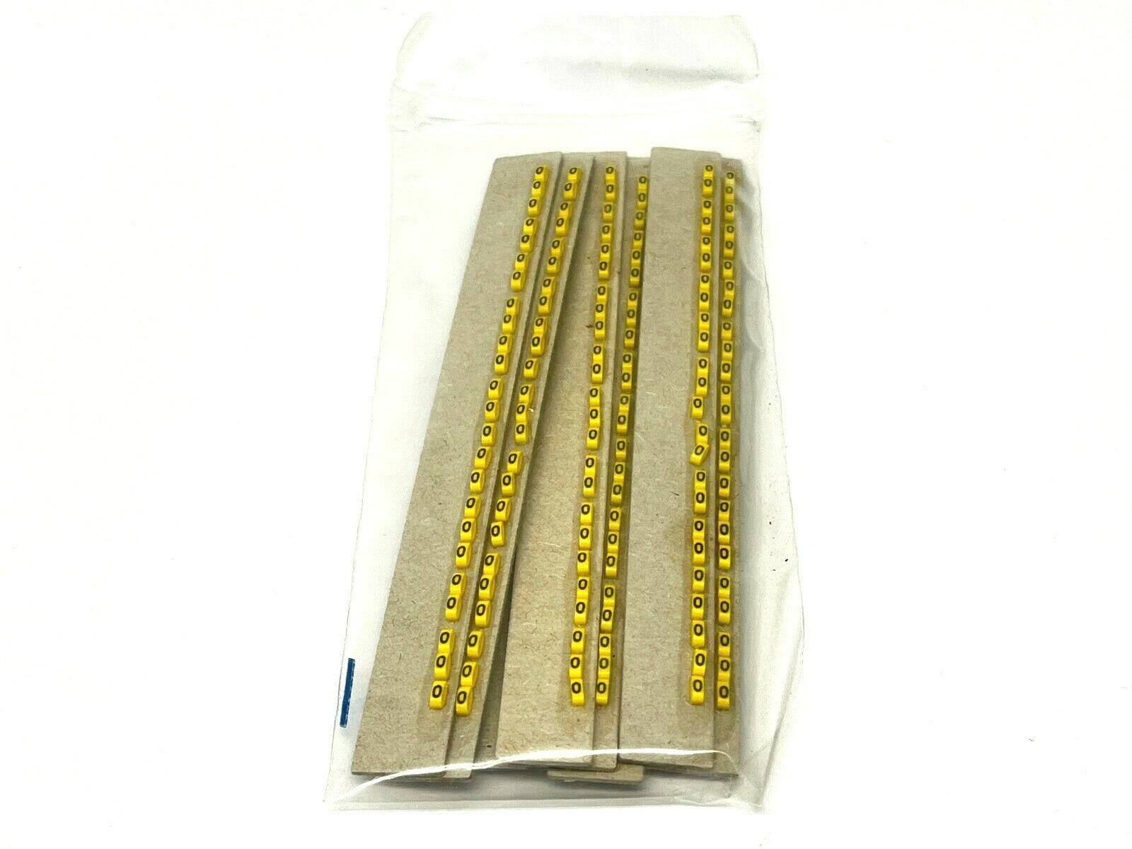 117 | Grafoplast Wire Markers O Black on Yellow 10 Strips - New - Maverick Industrial Sales