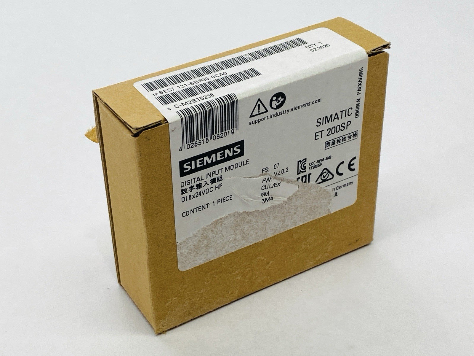 Siemens 6ES7131-6BF00-0CA0 SIMATIC ET 200SP Digital Input Module - Maverick Industrial Sales
