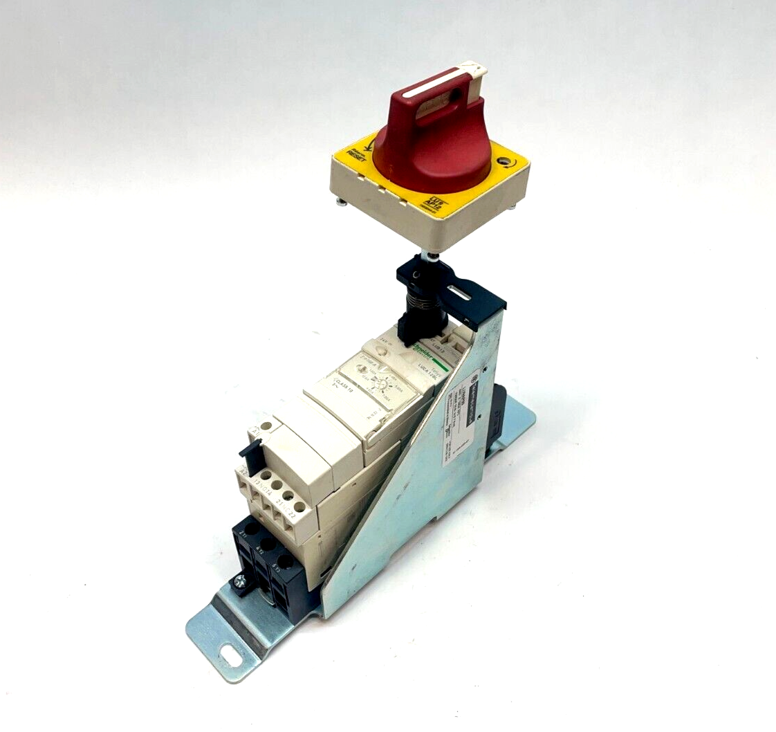 LUCA 12BL | Schneider Electric LUCA12BL Starter Control Unit, LU9AP12 Handle LU9AP00 Bracket - Used - Maverick Industrial Sales