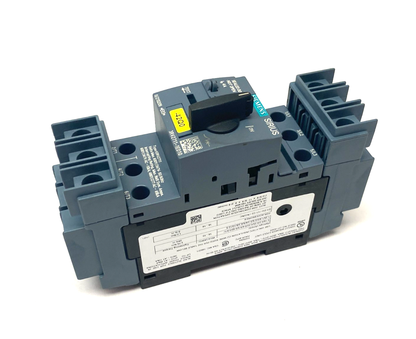 Siemens 3RV2711-1ED10 SIRIUS Motor Starter Circuit Breaker Frame Size S00 - Maverick Industrial Sales