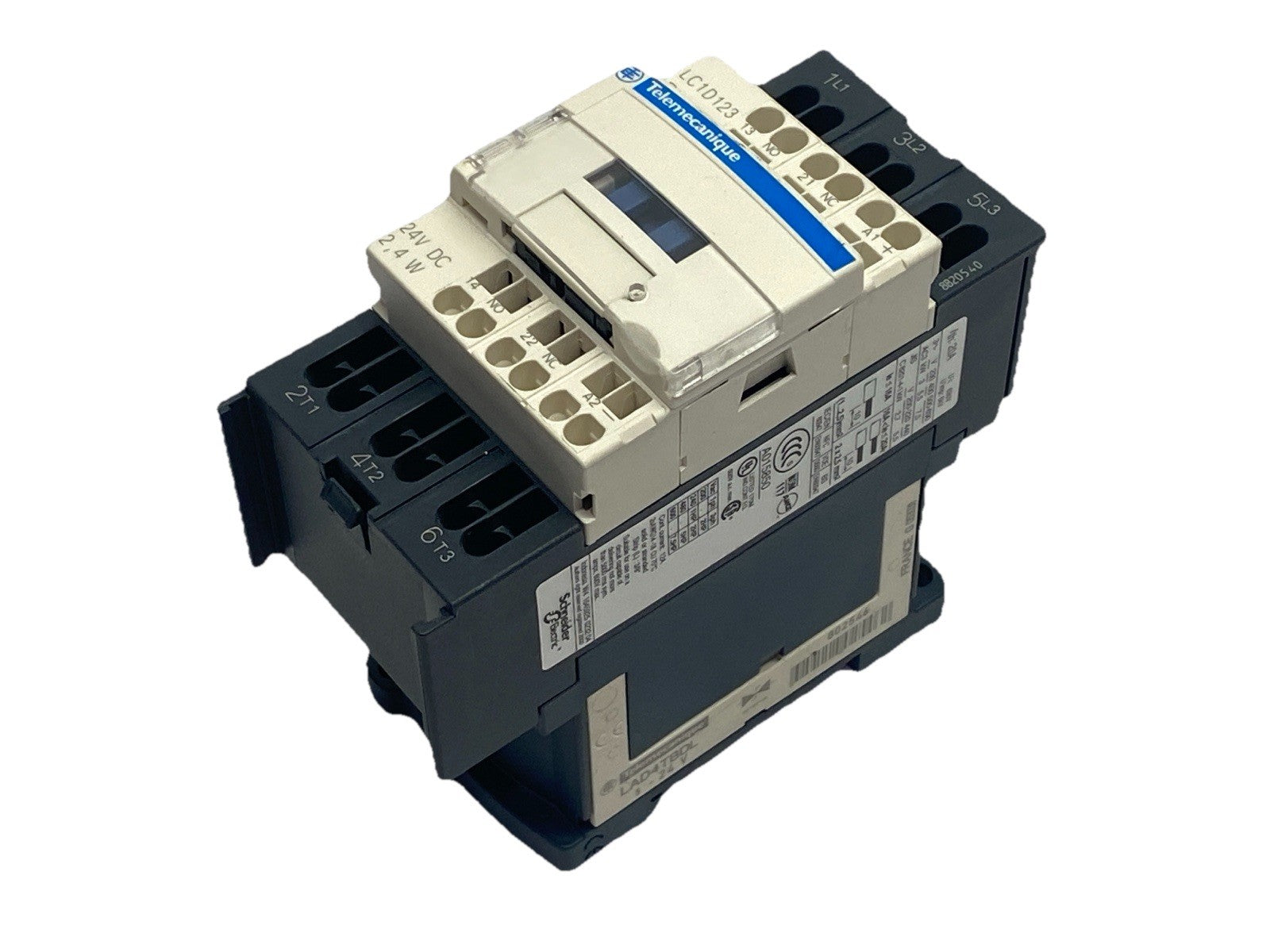 Telemecanique LC1D123BL TeSys Deca Contactor 3P 12A 24VDC - Maverick Industrial Sales